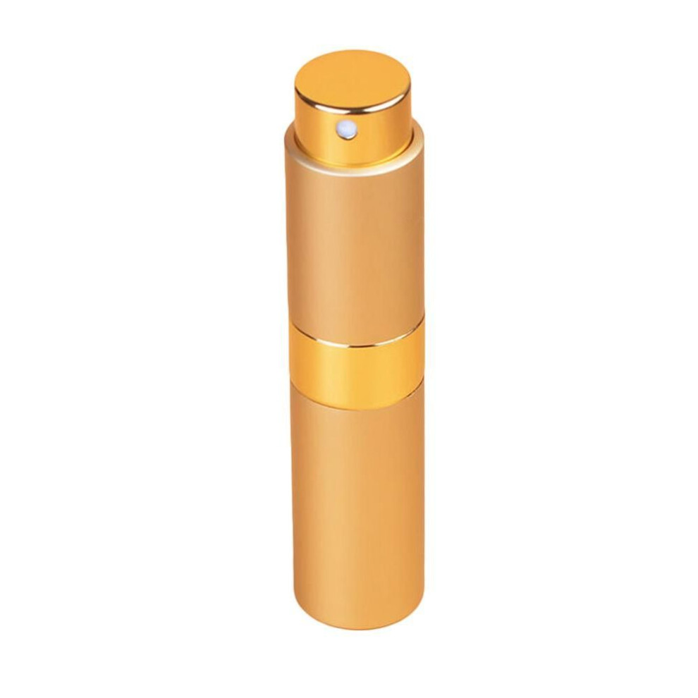 (gold, M) Fashion Mini Portable 5ml Glass Perfume Metal Spray Pump Bottle