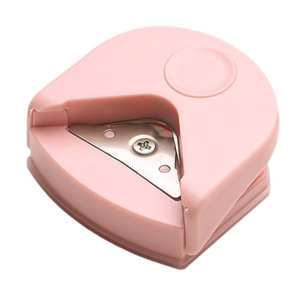 (pink) 3 In 1 Corner Rounder Paper Photos Scrapbooks Metal Blade R-4 Fillet Corner Cutter