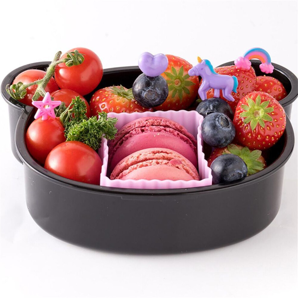 6pcs Mini Cartoon Food Fruit Fork Set For Kids Dessert Forks Decor Party Supply