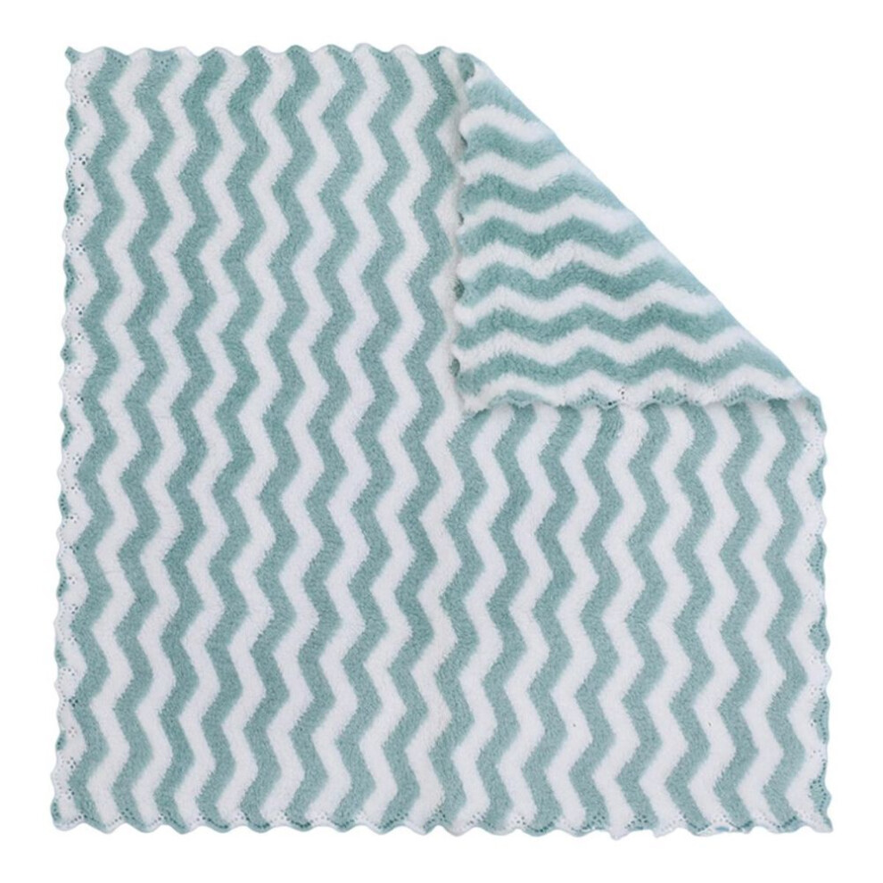 (green, 30*30cm) 2Pcs Small Square Towels Extra Soft Highly Water Absorption Non-Fading Quick Dry Hand Wipe Towels