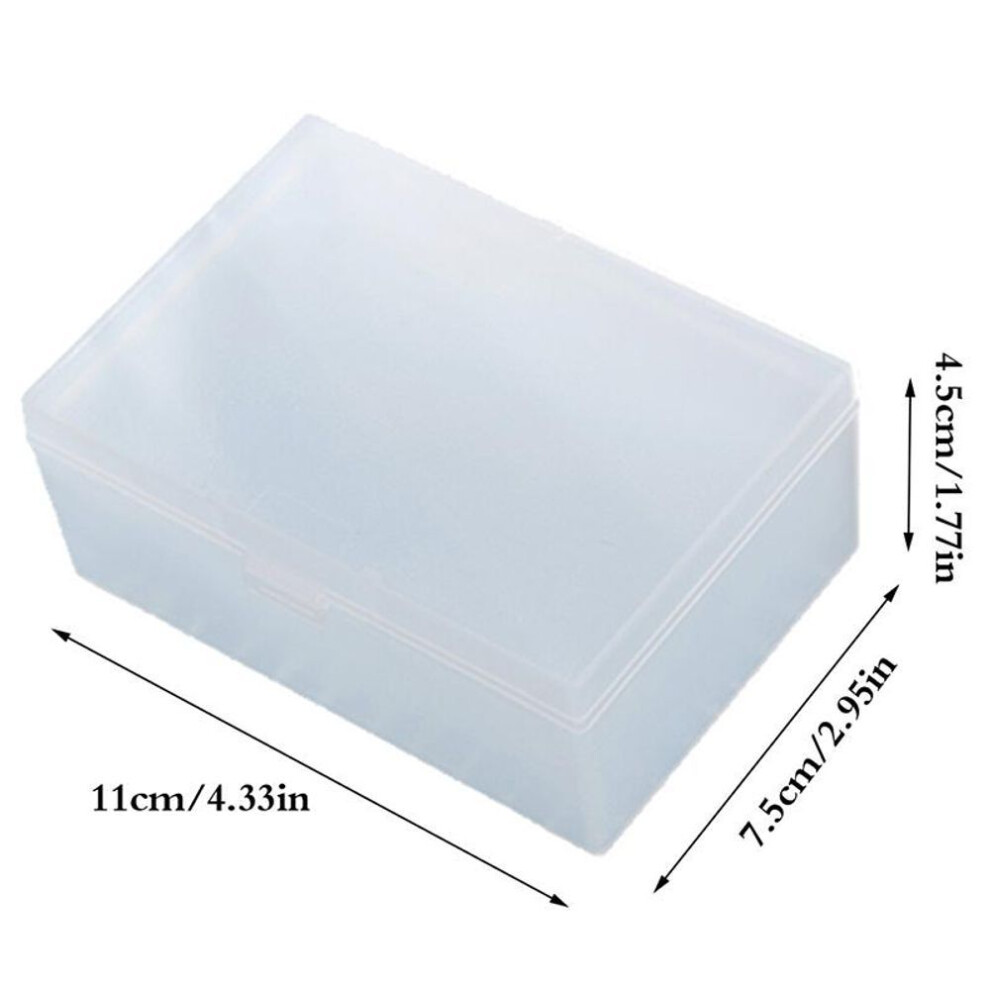 (11x7.5x4.5cm) Mini Plastic Box Rectangular Box Translucent Box Packing Box Storage Box Case