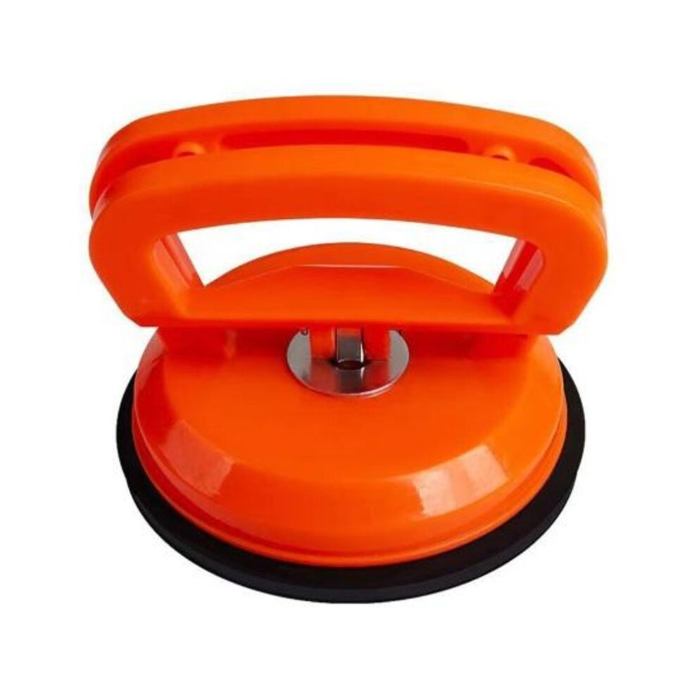 (orange) Car Dent Puller Powerful Suction Cup Ergonomic Handle Universal Multi-purpose Object Mover Glass Lifter Ceiling Remover Auto Body Repair Tool
