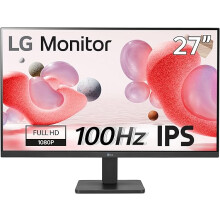 LG Electronics Monitor 27MR400-B, 27 Inch, Full HD 1080p, 100Hz, 5ms GtG, IPS Panel, AMD FreeSync, Smart Energy Saving
