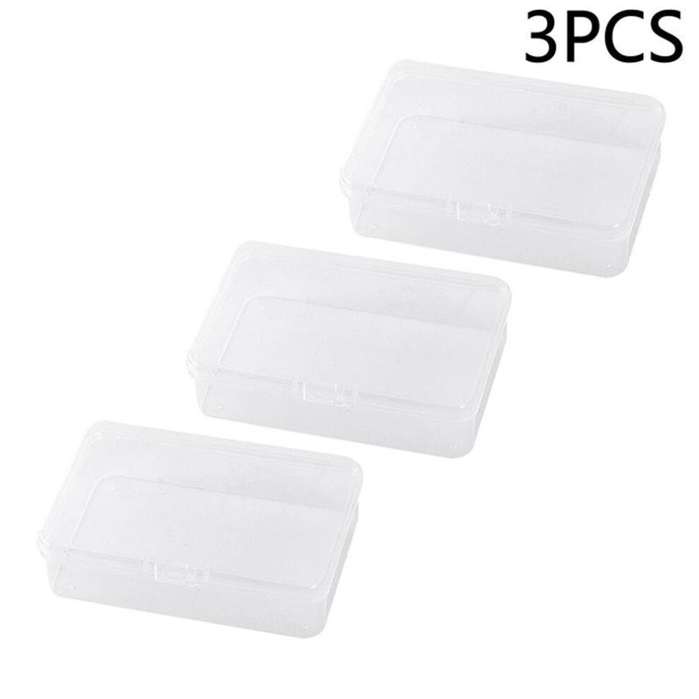 (3PCS) Transparent Plastic Boxes Playing Cards Container Storage Case Packing Poker Game Card Box Board Games Card Organizer