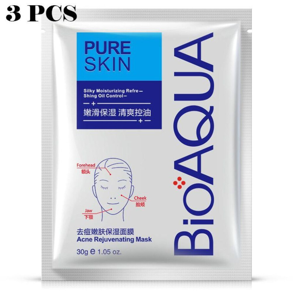 (as the picture, 3PCS) Acne Removal Moisturizing Mask Oil Control Blackhead And Pore Reduction Facial Mask Skin Care Products