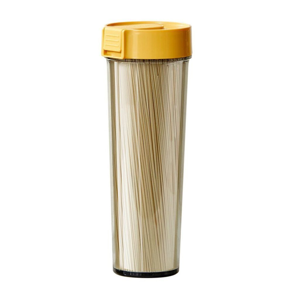 (yellow) Yousheng Noodle Storage Jar Snack Container Food Grade Bpa Free Easy To Clean Airtight Large Glass Canisters With Lid