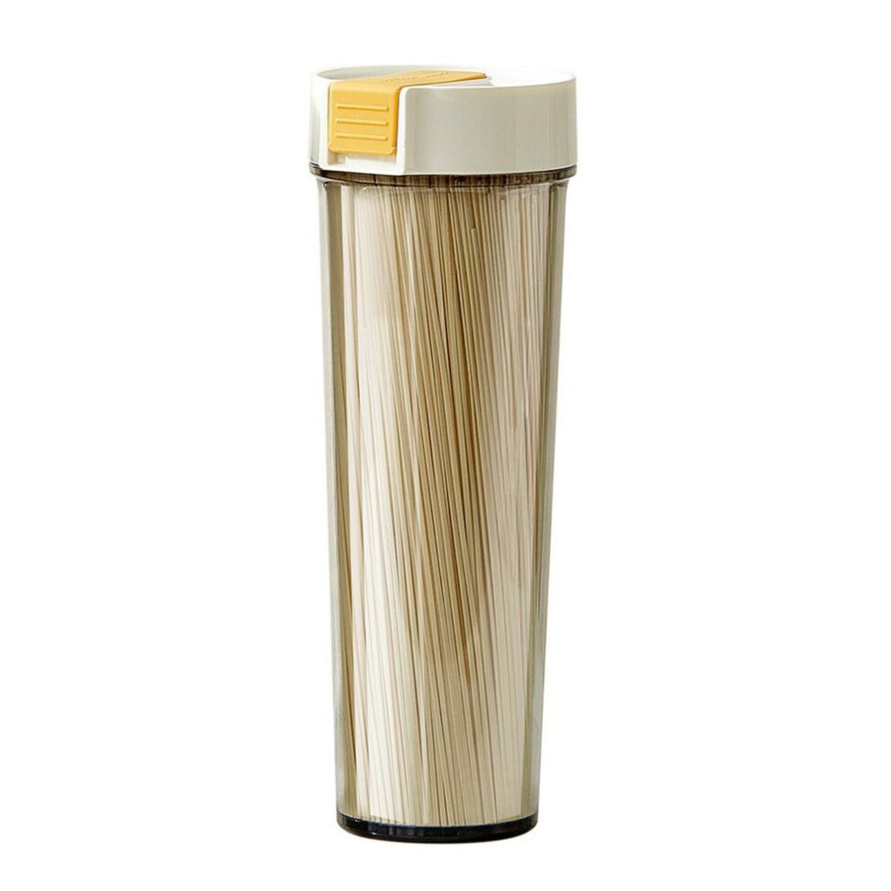 (white) Yousheng Noodle Storage Jar Snack Container Food Grade Bpa Free Easy To Clean Airtight Large Glass Canisters With Lid