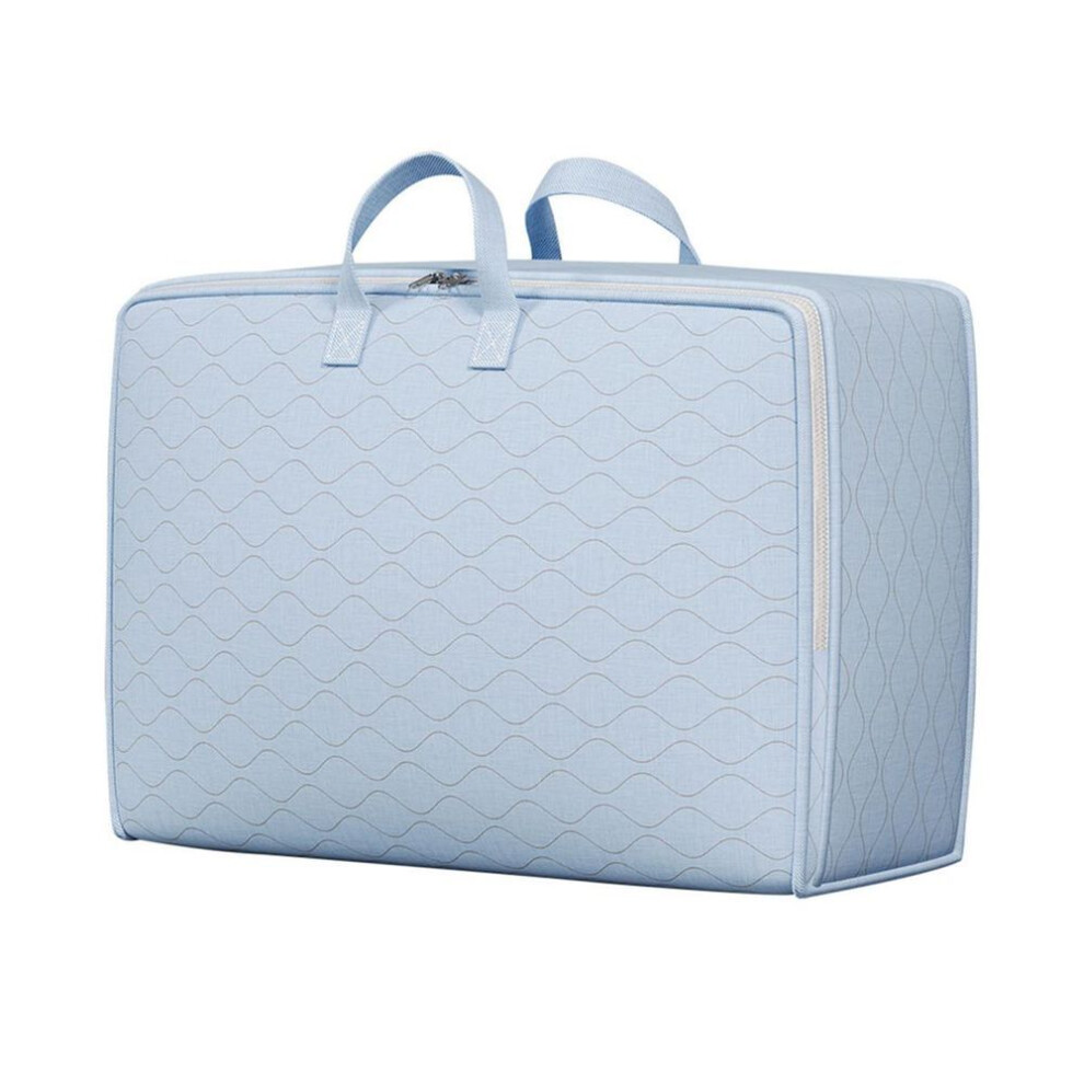 (XL) Yousheng Large-Capacity Clothes Storage Bag Quilts Organizer Zipper Closure Moisture-Proof Thickened Duvet Blanket Sorting Bag Luggage Organizer