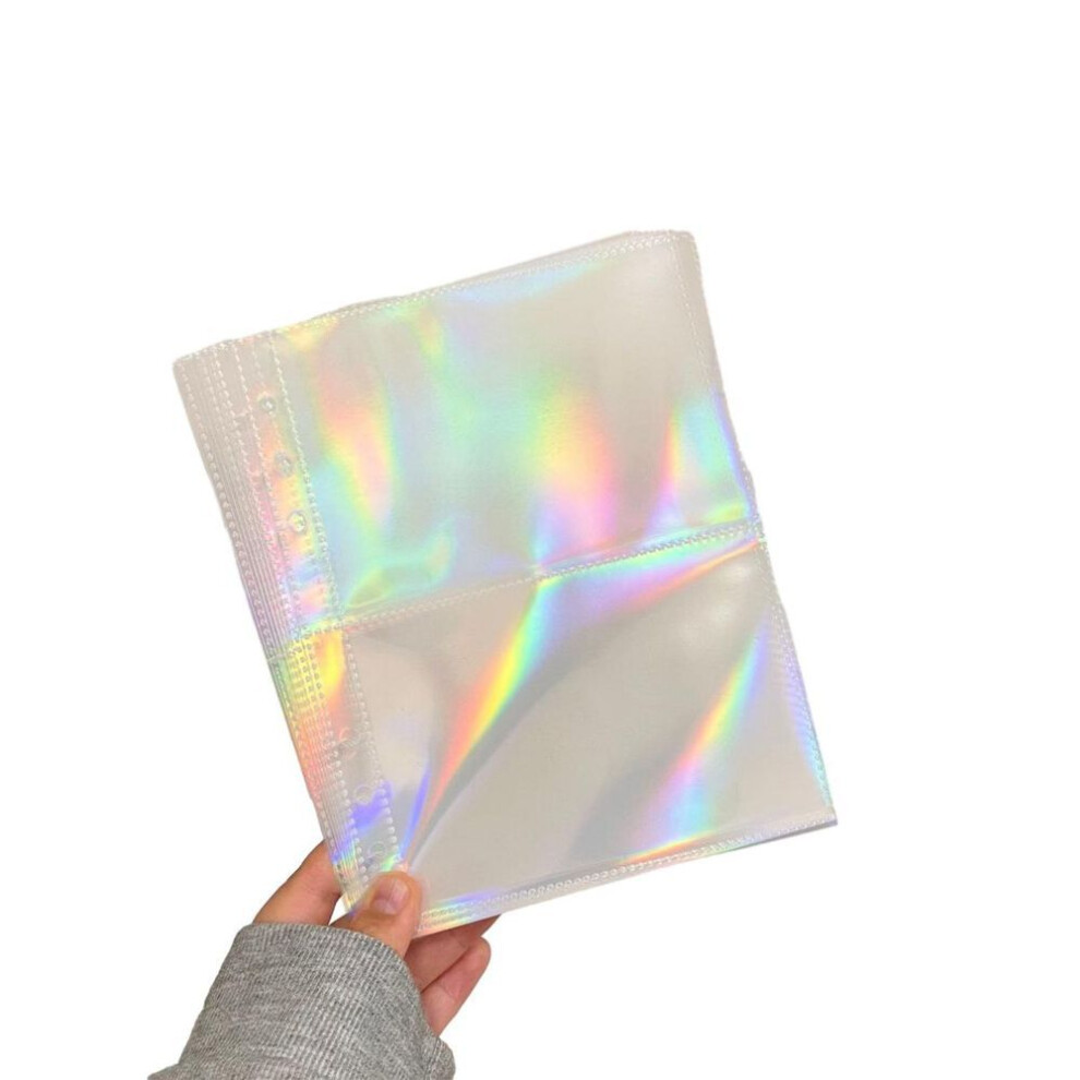 (E) 10 Sheets Loose Leaf A5 Transparent Waterproof Photocard Binder Sleeves Idol Photo Card Holder Photocards Album Storage Bag Loose Leaf