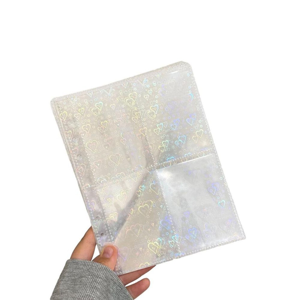 (C) 10 Sheets Loose Leaf A5 Transparent Waterproof Photocard Binder Sleeves Idol Photo Card Holder Photocards Album Storage Bag Loose Leaf