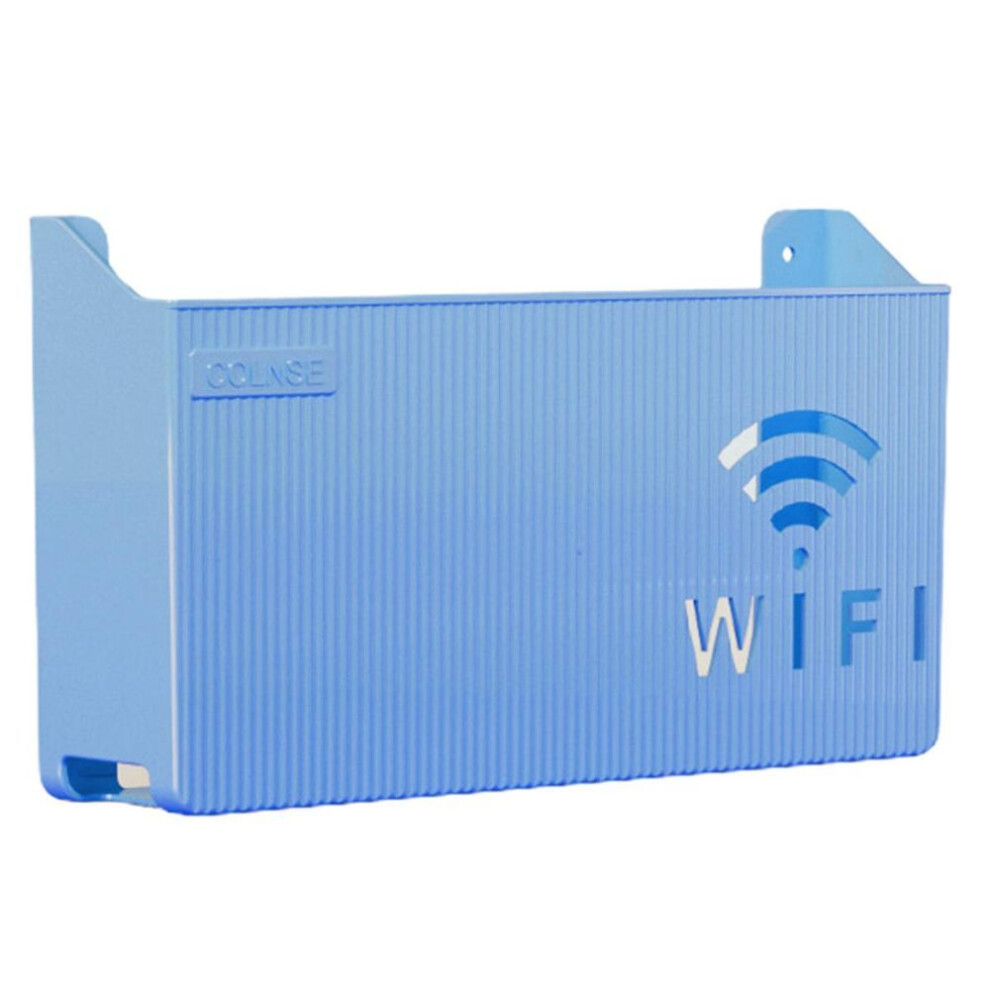(light blue) Creative Storage Box Organizer Ventilated Solid Color Space-Saving