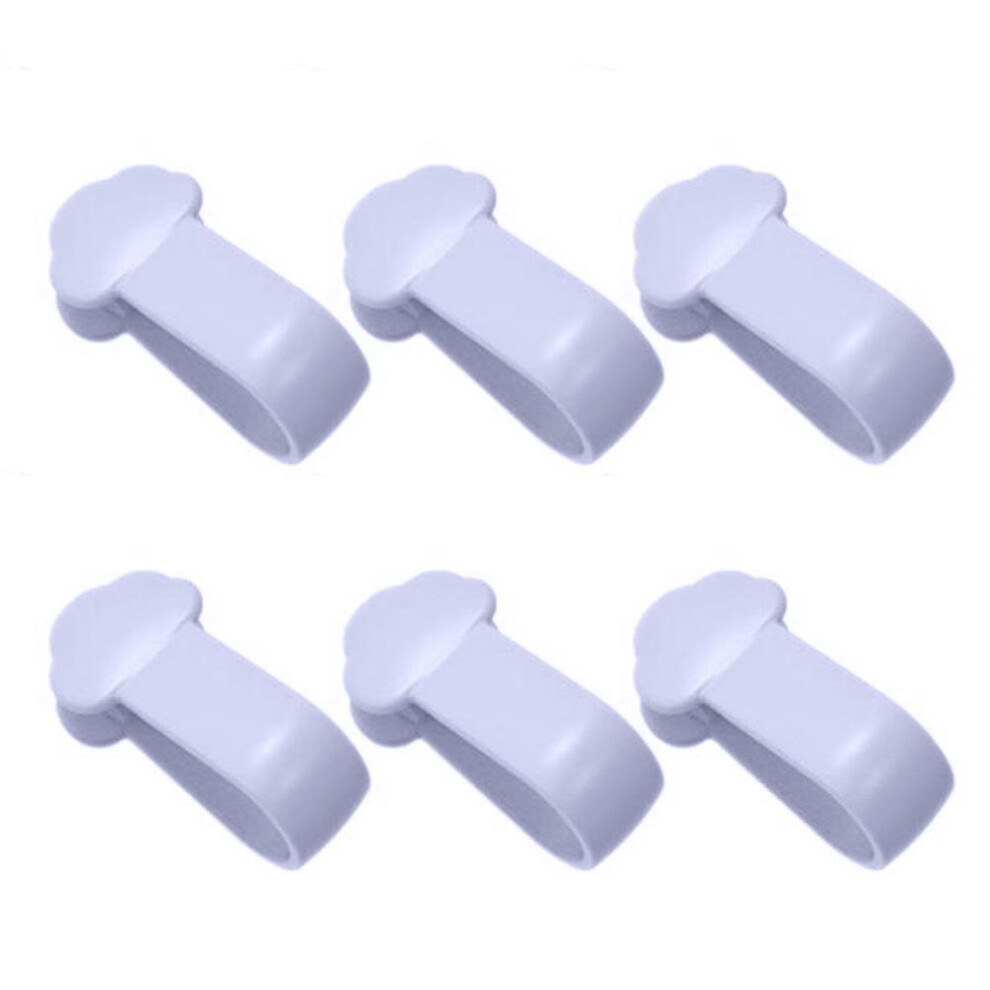 (purple) 6Pcs Bed Sheet Clips Needle-free Non-Slip Anti-run Bed Sheet Blankets Fastener Clips for Home