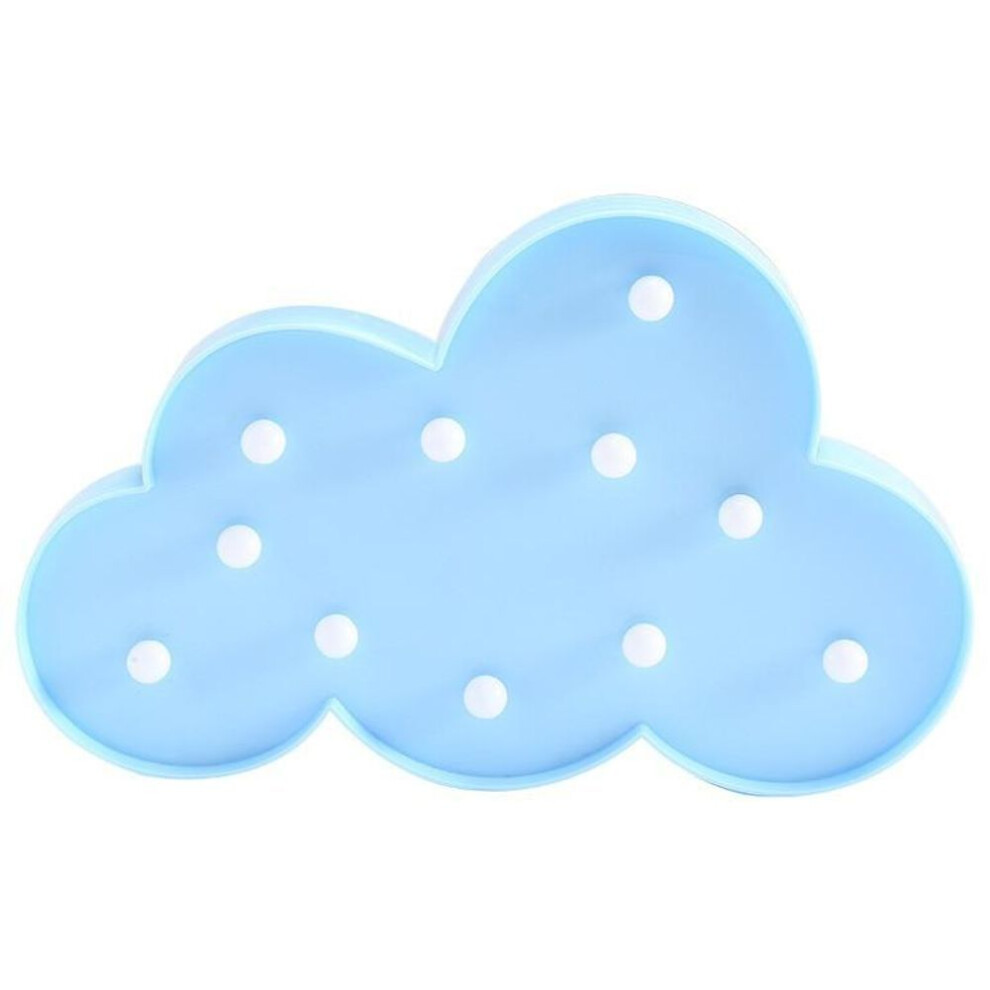 (blue) 1 Stks Beautiful White/blue Cloud Led Night Warm Lamp Marquee Nice Gifts For Kids Room Decorations