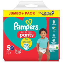PAMPERS Pants Nappies Pull ON Size 5 Junior 58 Pack