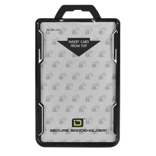 ID Stronghold - RFID Blocking Secure Badge Holder - Duolite 2 Card ID