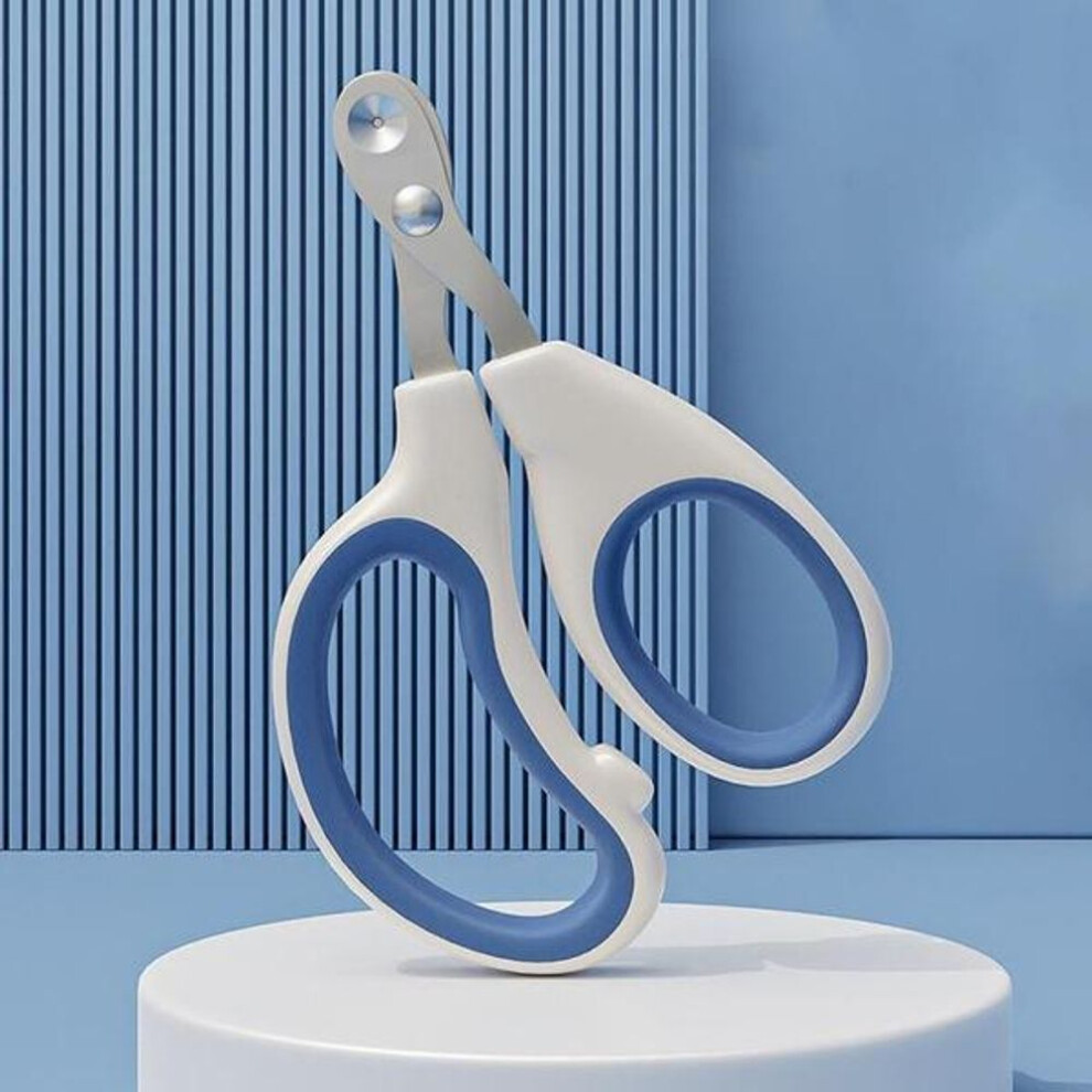 (blue, 1PCS) Pet Nail Clippers Cat Kitten Bird Claw Clippers Small Dog Nail Trimmer 2 Hole Pet Grooming Scissors