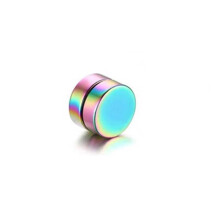 (green, 10mm) No Pierced Magnet Ear Clip 1PC Strong Magnet Magnetic Mens Ear Clip 5 Colors Ear Studs