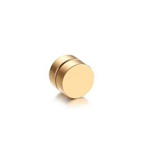 (gold, 10mm) No Pierced Magnet Ear Clip 1PC Strong Magnet Magnetic Mens Ear Clip 5 Colors Ear Studs