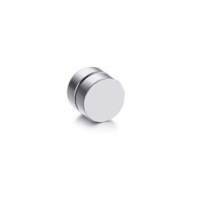 (silver, 12mm) No Pierced Magnet Ear Clip 1PC Strong Magnet Magnetic Mens Ear Clip 5 Colors Ear Studs