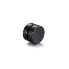 (black, 8mm) No Pierced Magnet Ear Clip 1PC Strong Magnet Magnetic Mens Ear Clip 5 Colors Ear Studs