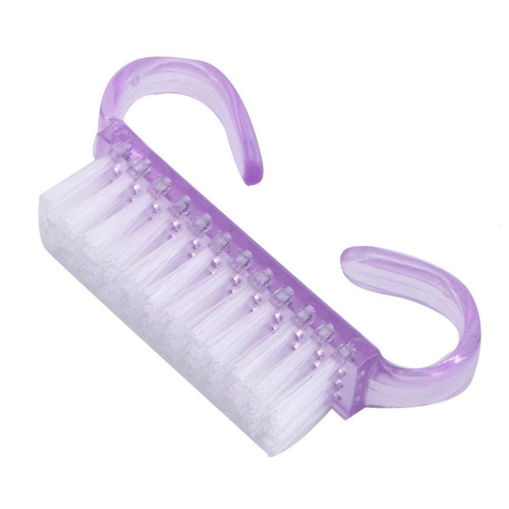 (as the picture) Monja Nail Art Cleaning Brush Acrylic Powder Sanding Dust Remover Handle Scrubbing Removal Smooth Finger Manicure Pedicure Skin Care Tool