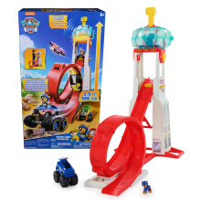 PAW Patrol : Rescue Wheels Super Loop Tower HQ, with Light, Sound, Vehicle Launcher, Chase Action Figure & Toy Truck, Ki