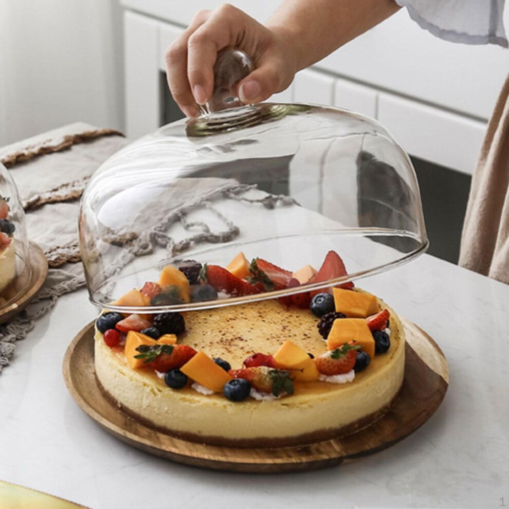 (as the picture, 23cm) Elegant Wooden Cake Tray - Stylish Serving Plate for Desserts and Pastries