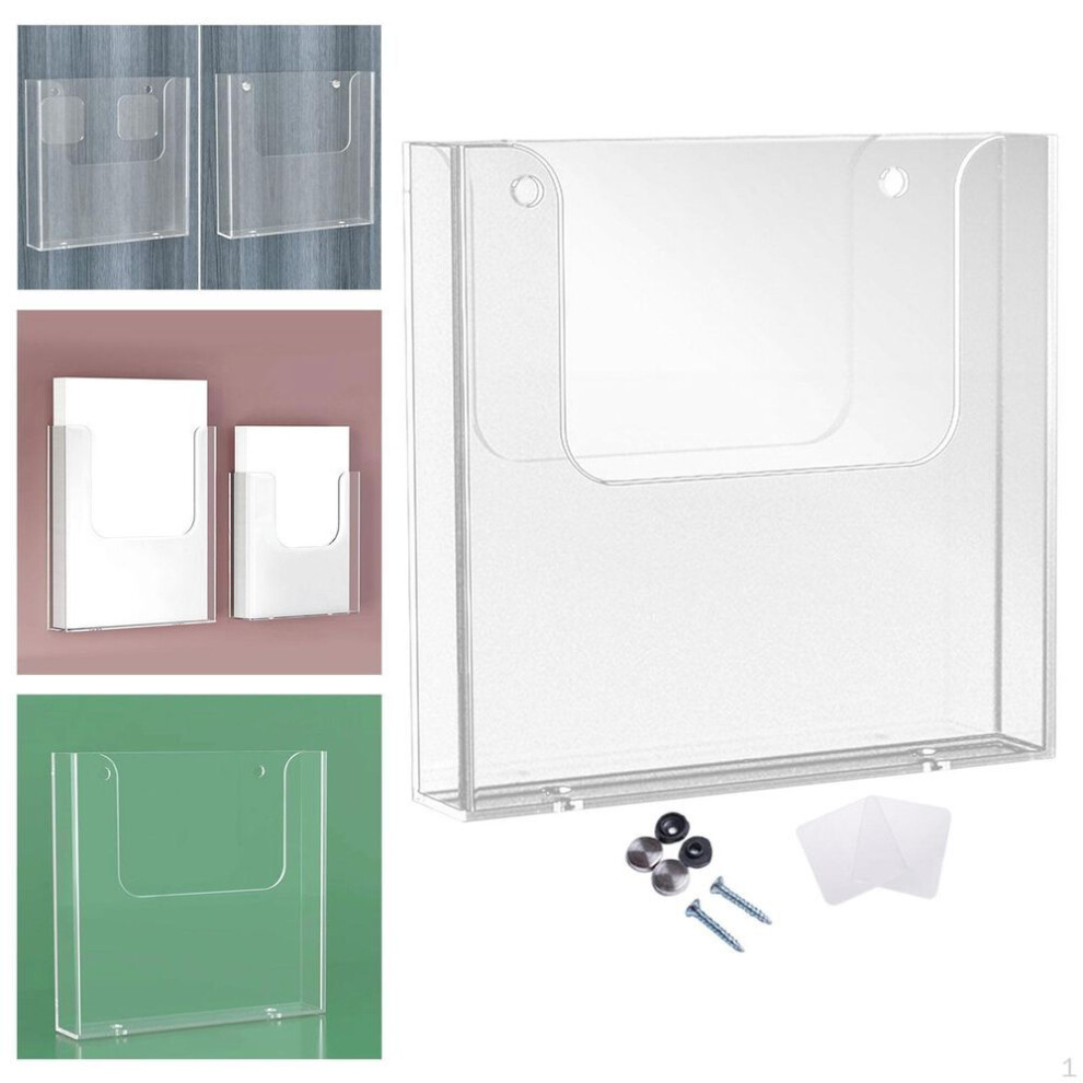 (A5) Brochure Holder ,Wall Mount ,Brochure Display Stand, Pamphlet Clear Literature