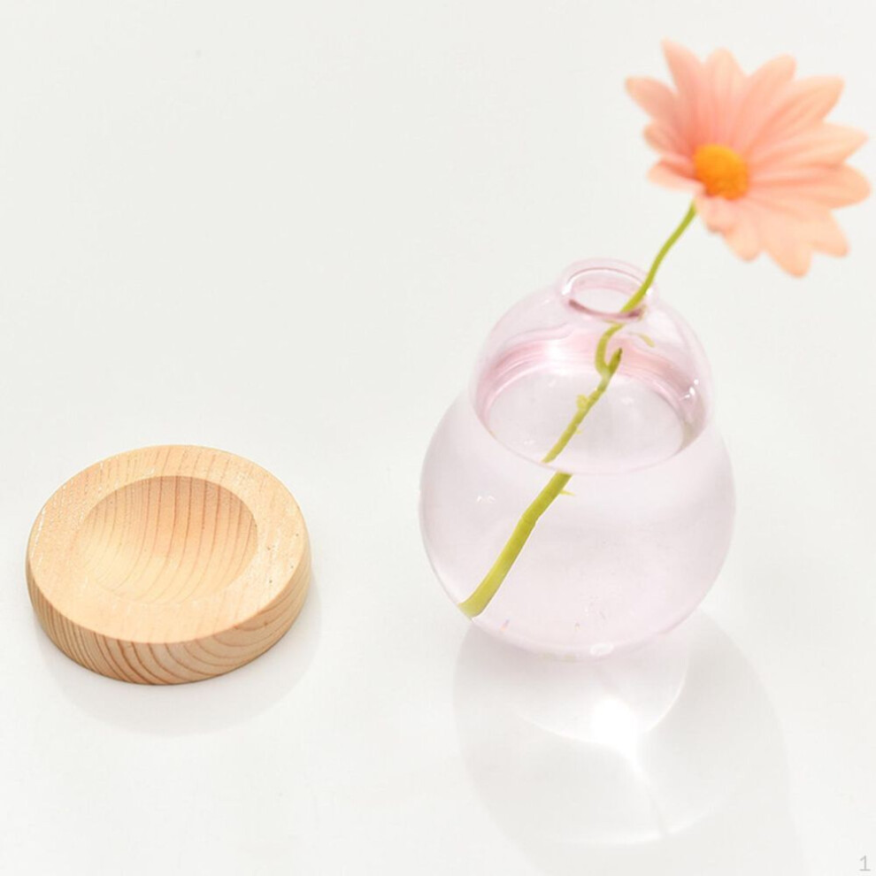 Flower Plant Pot Vase Home Desk Desktop Glass Bud for Living Room Dinner