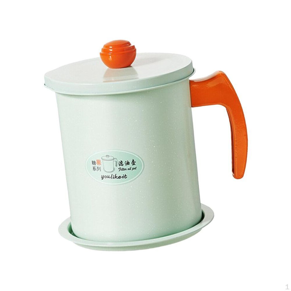 Oil Storage Container Dripping Pot 1.7l Nonstick Portable Keeper Jug For Ghee