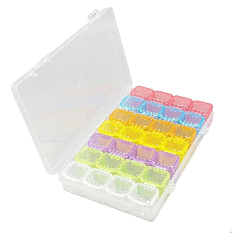 28 Grid Storage Box Container Multipurpose Waterproof Jewelry Organizer Compartment