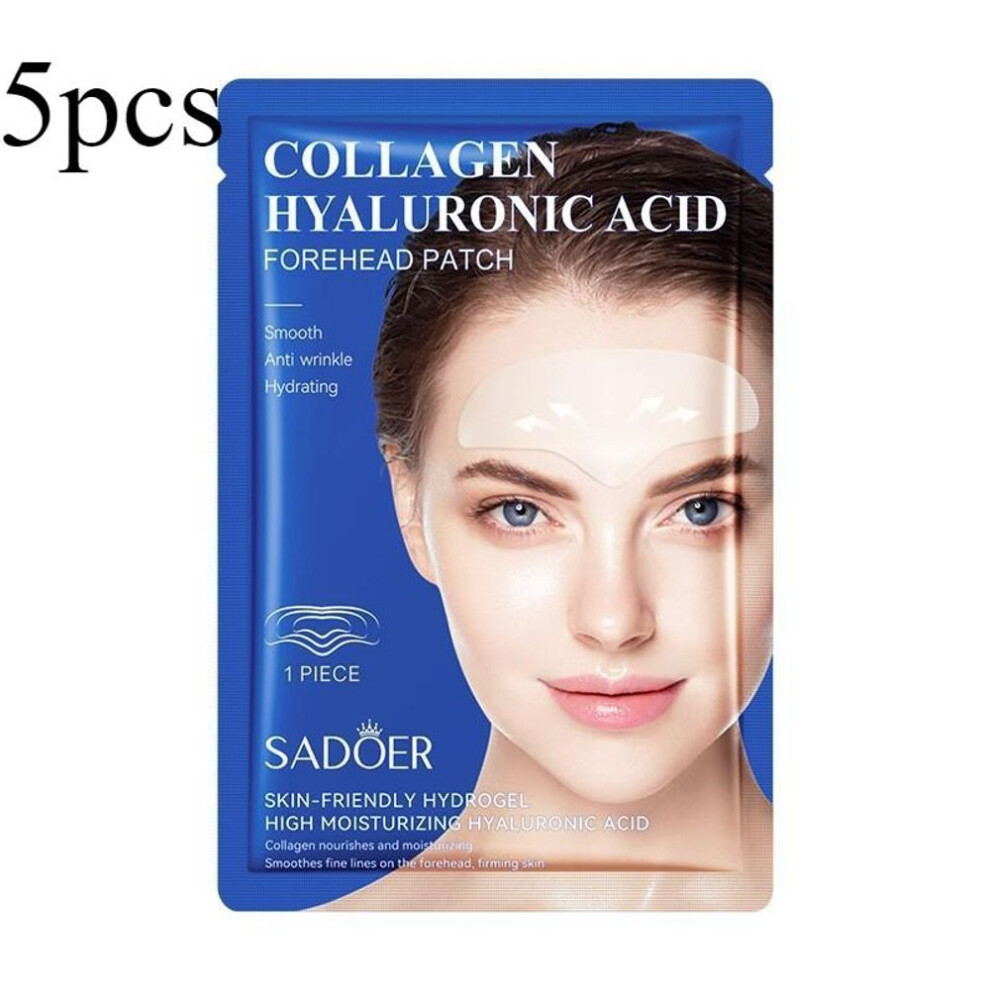 (10g*5pcs) Hyaluronic Acid Collagen Firming Forehead Patch To Improve Forehead Lines 5pcs