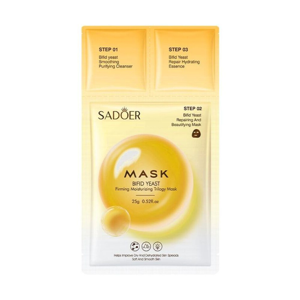 (25g*2pcs) SADOER Bifida Yeast Firming Trilogy Mask Delicate Moisturizing Mask