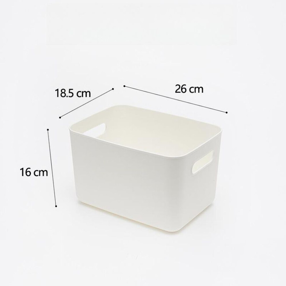 (L) Plastic Storage Box, Clothes, Household Kitchen Storage Box, Desktop Debris Storage and Organization Box, Belt Cover, Dustproof Storage Box