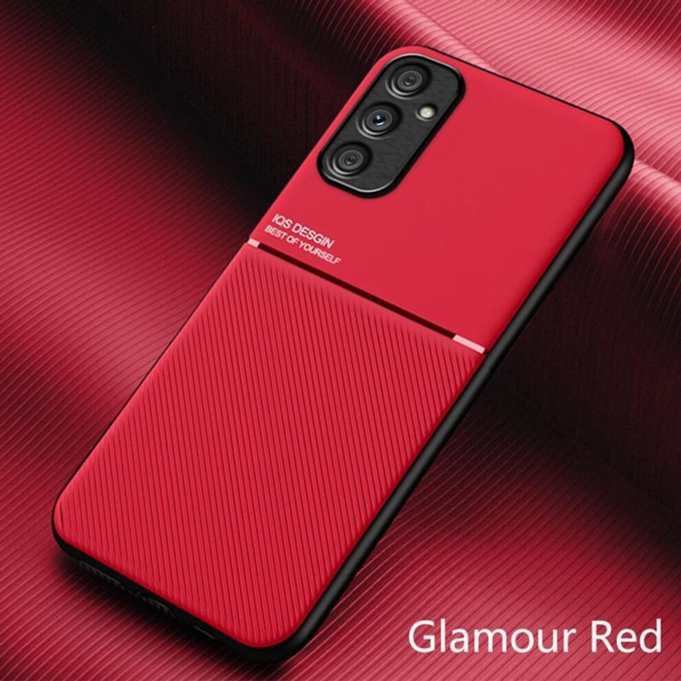 (red, For Samsung A14 5G) Magnetic Leather Case For Samsung Galaxy A04S A14 A34 A54 5G M13 4G M23 F23 M52 A13 Cover Luxury Silicone Protection Case Coque
