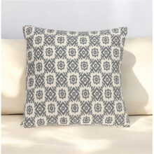 HomeRoots 383098 Neutral Grey Mosaic Throw Pillow