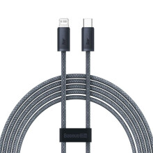 Baseus USB-C - iP-Kabel 20 W, 2 m - Schiefergrau