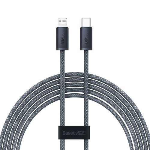 Baseus USB-C - iP-Kabel 20 W, 2 m - Schiefergrau
