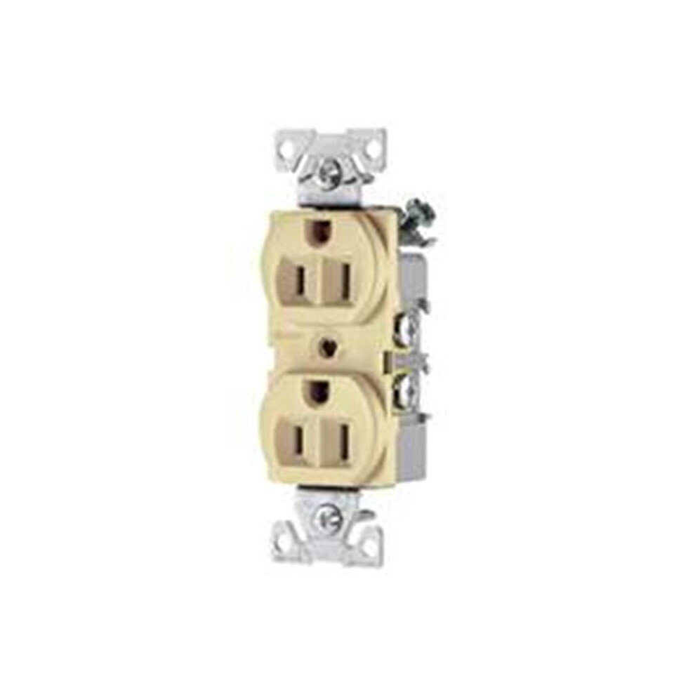 Cooper Wiring Trbr15v-Bxsp Tamper 15A Commercial Duplex Receptacle, Ivory 032664668661