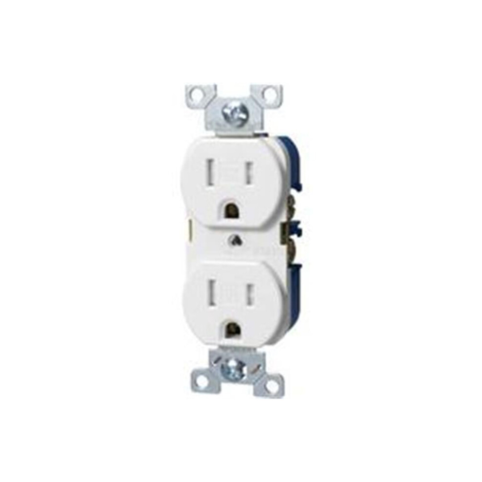 Cooper Wiring Tr 15A Comm Duplex Receptacle Trbr15w-Bxsp 032664668678
