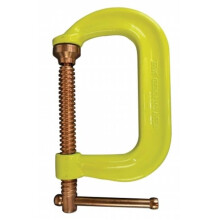 Bessey 013-CDF404CHV Drop Forged C Clamp, Hi-Vis Yellow - 4 in.