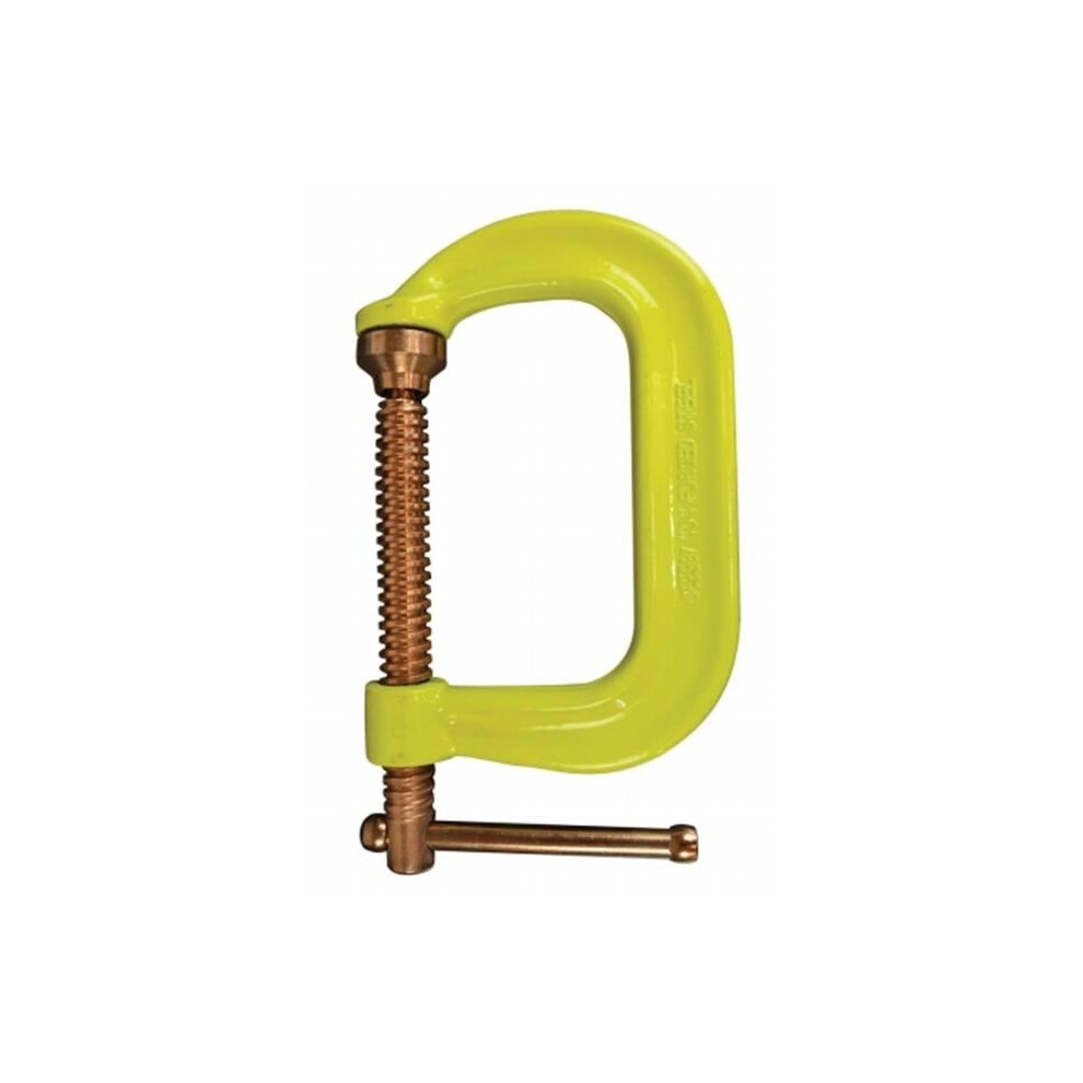 Bessey 013-CDF410CHV Drop Forged C Clamp, Hi-Vis Yellow - 10 in.
