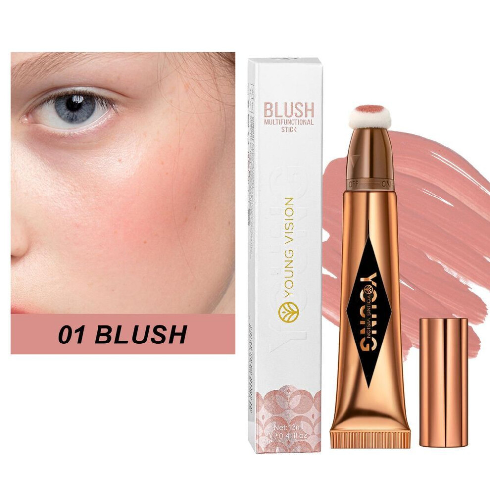 (Blush Liquid 01) Young Vision Toning Blush Highlight Stick Liquid Blush Hydrates Moisture With Water Resistance