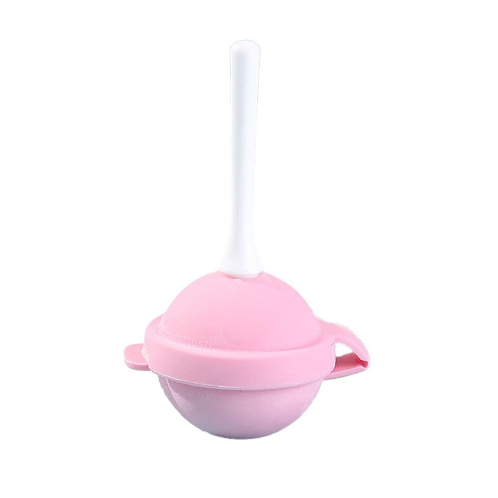 (pink) Lollipop Silicone Ice Box Popsicle Mold Mini Ice Cream Maker Ice Mold Household Popsicle Ball Diy Mold Homemade Popsicle Tools