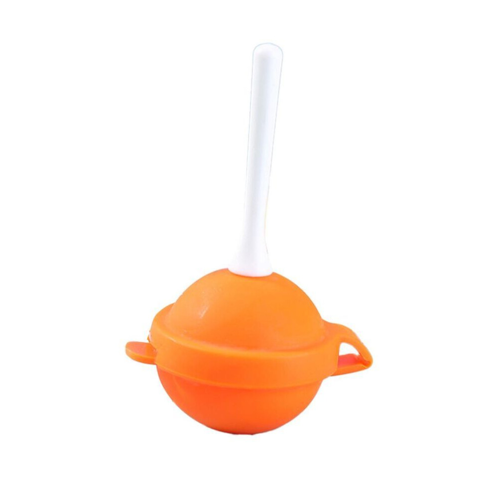 (orange) Lollipop Silicone Ice Box Popsicle Mold Mini Ice Cream Maker Ice Mold Household Popsicle Ball Diy Mold Homemade Popsicle Tools