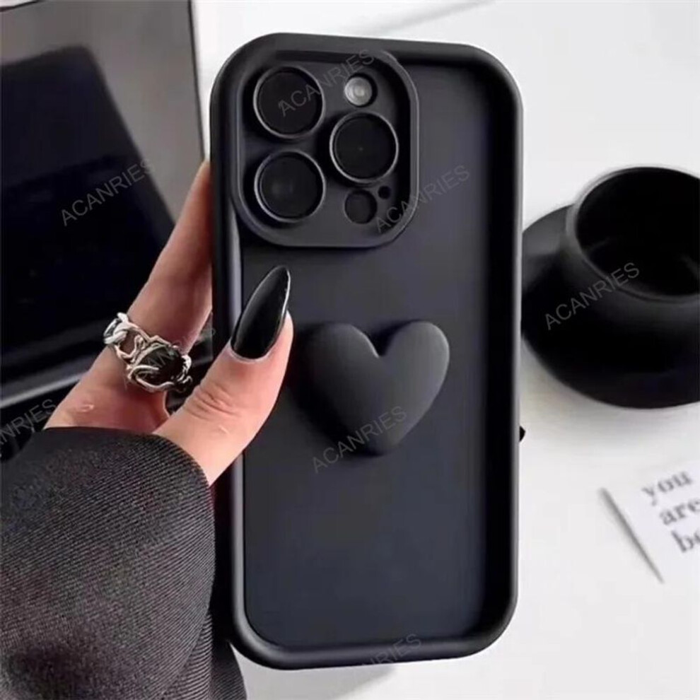 (black, A03) A 52 32 53 33 23 13 Cute Love Heart Matte Case For Samsung Galaxy A52 A32 A53 A33 A23 A13 A04s A72 A73 4g 5g Silicone Back Cover