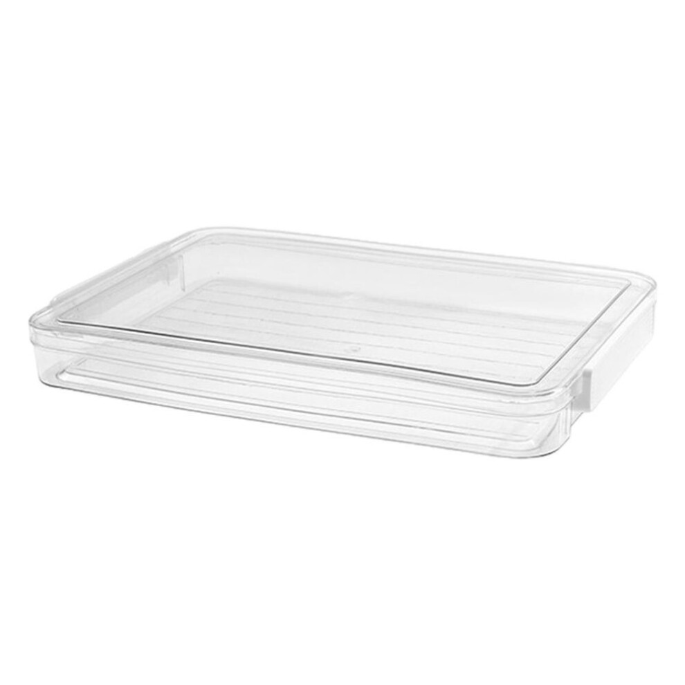 (Small) Plastic File Storage Box A4 Size Clear Stackable Organizer Container Documents Certificates Scrapbook Craft Art