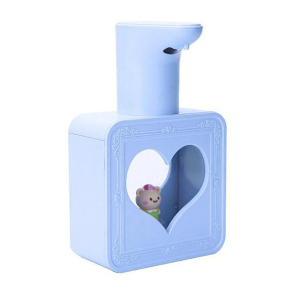 (blue) Wall Mount Automatic Soap Dispenser 400ml Touchless Infrared Sensor Dish Soap Container Usb Rechargeable Kitchen
