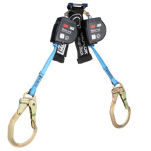 DBI-Sala 098-7012818585 8 ft. Class 1 Nano-Lok Single-Leg Wrap Back Self-Retracting Lifeline with Rebar Hooks, Black