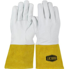 PIP 112-6141-S 4 in. Premium Top Grain Kidskin Tig Welding Glove, Natural - Small